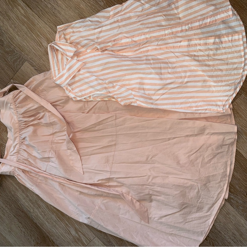 Daniel Cremieux Pink Striped and Solid Dresses